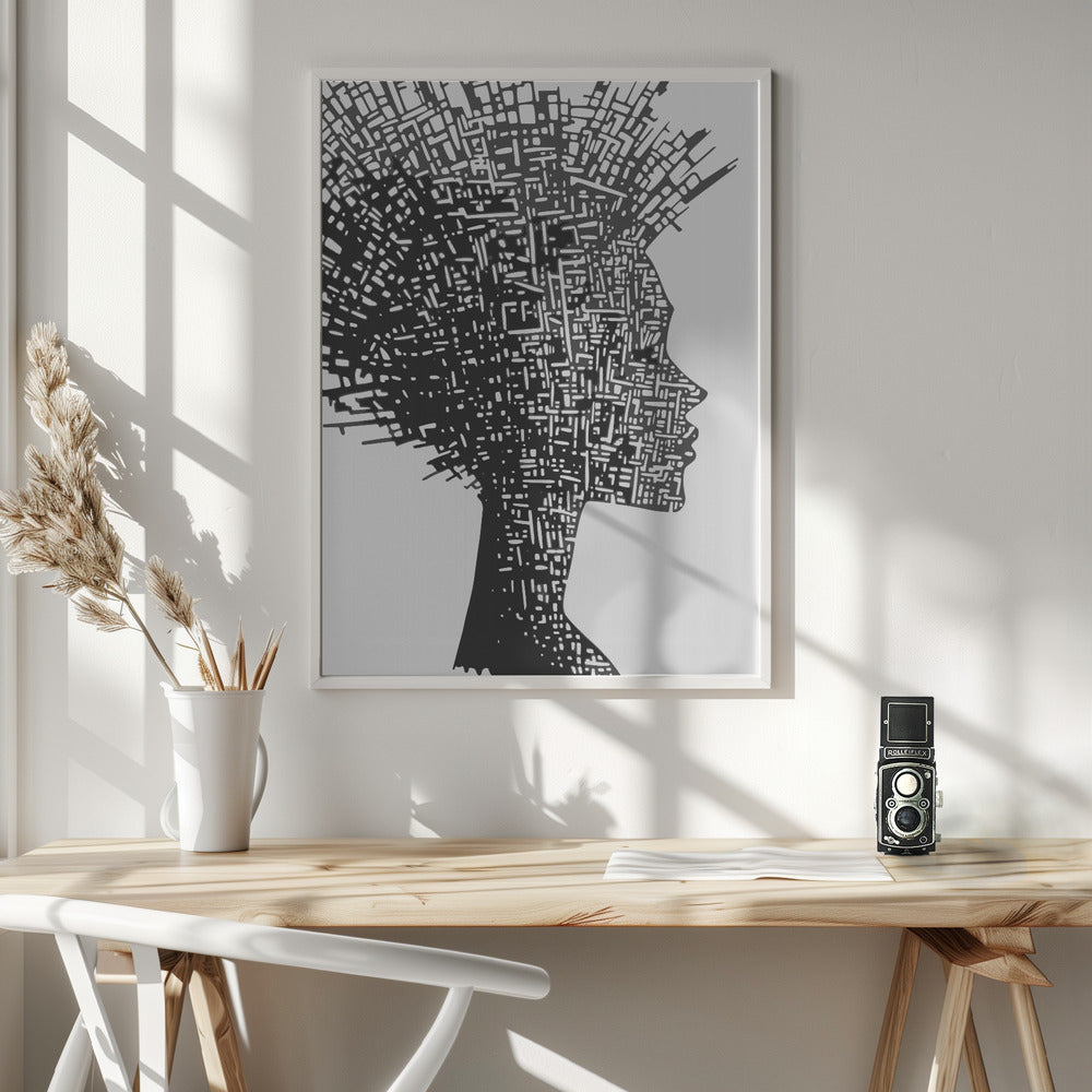 Face In Profile - Poster / Art Print - interiör