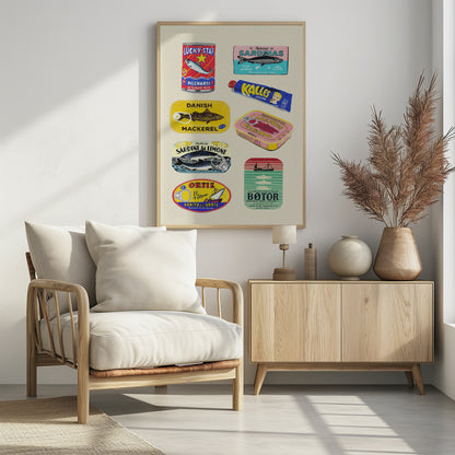 Canned Fish - Poster / Art Print - interiör