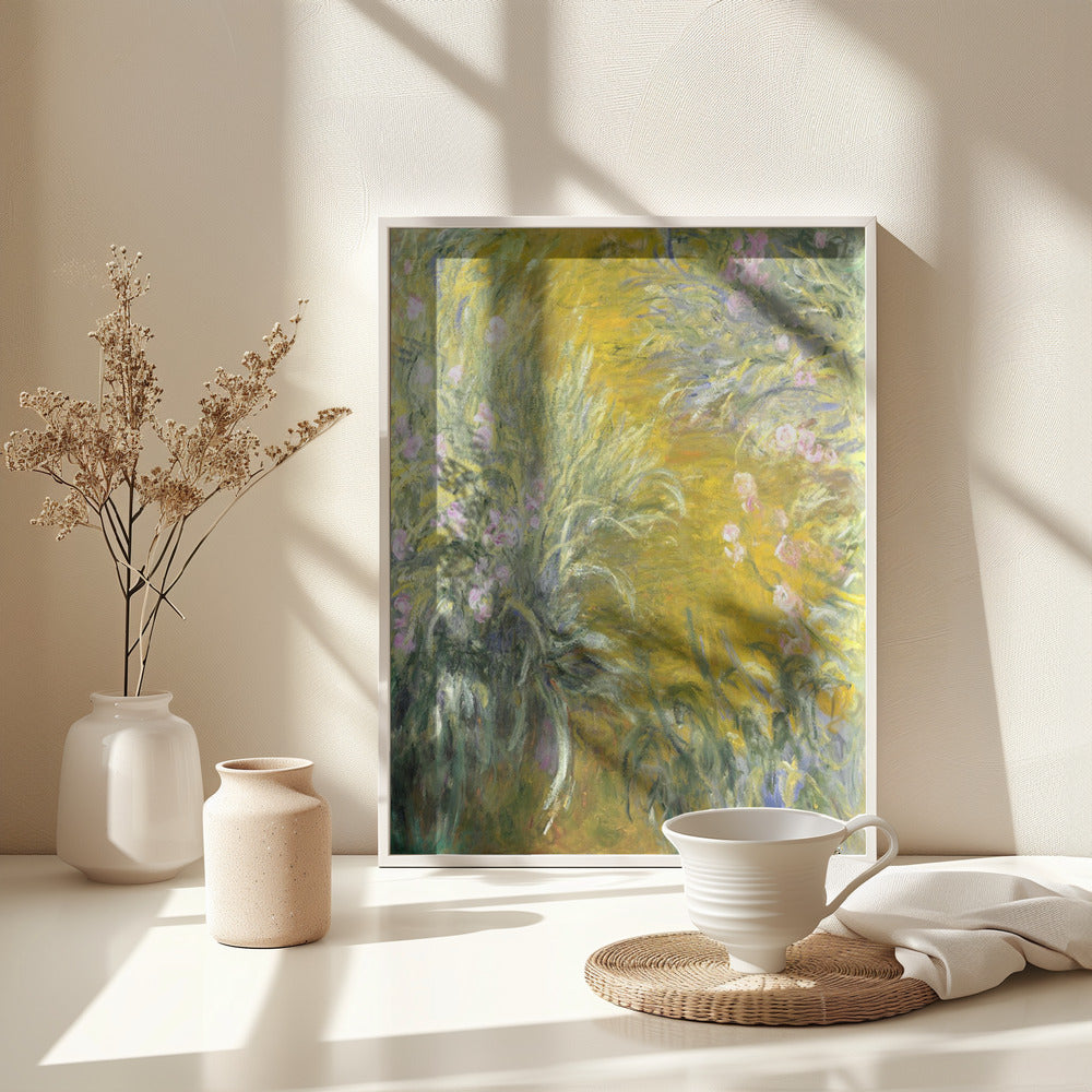 The Path through the Irises - Poster / Art Print - interiör