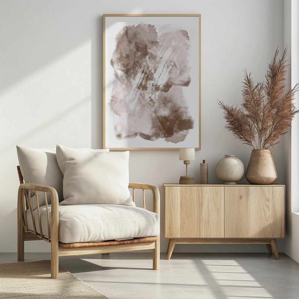 Abstract Mocha Coffee - Poster / Art Print - interiör