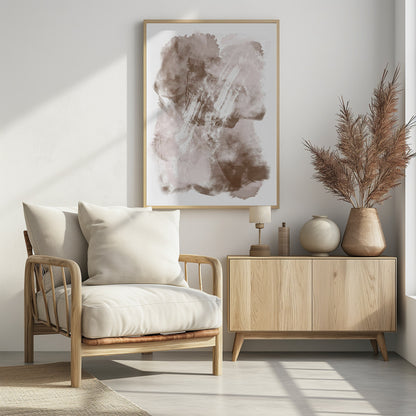 Abstract Mocha Coffee - Poster / Art Print - interiör