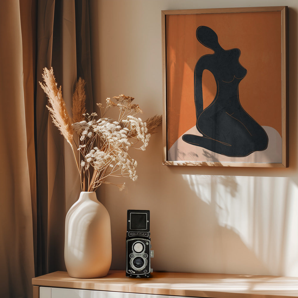Abstract Nude II - Poster / Art Print - interiör