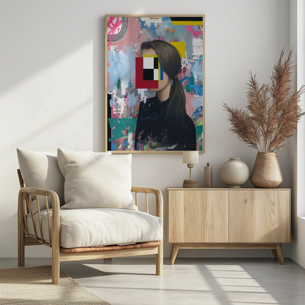 Girl 1 - Poster / Art Print - interiör