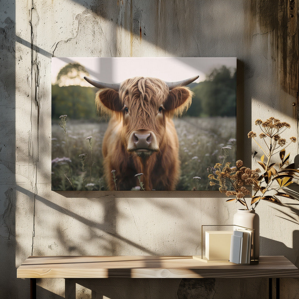 Highland Cow - Poster / Art Print - interiör
