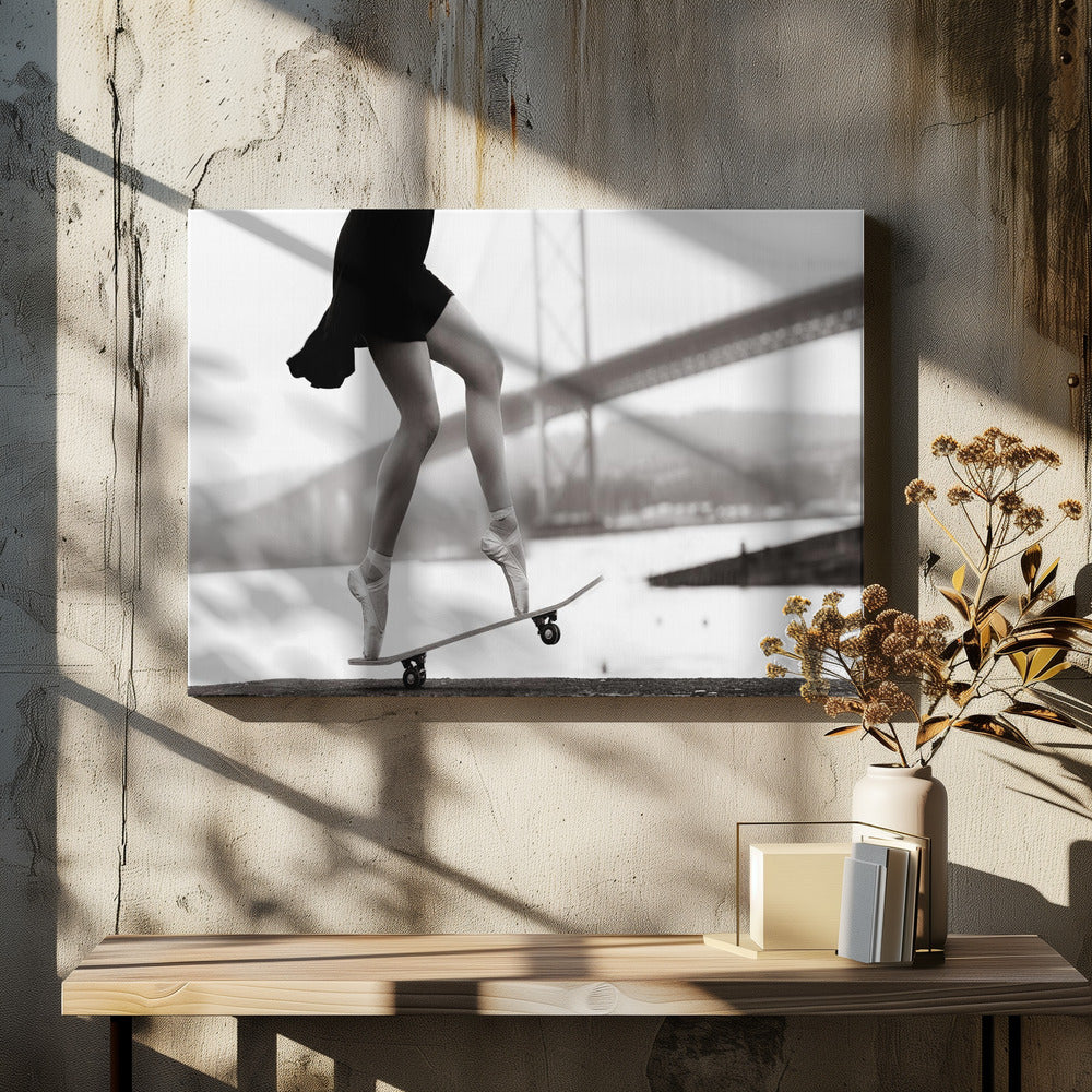 Skater Girl - Poster / Art Print - interiör