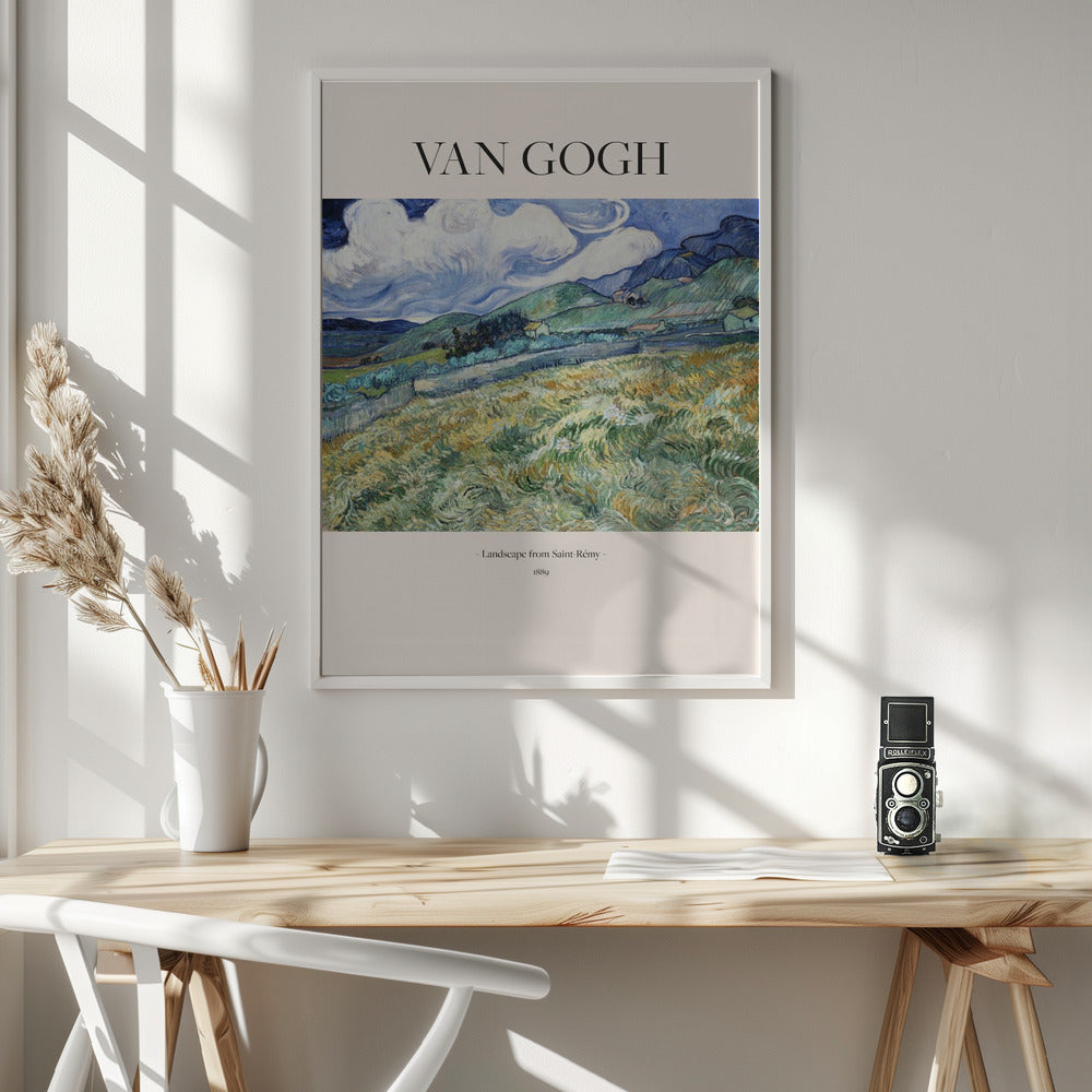 Landscape From Saint Rémy (1889) - Poster / Art Print - interiör
