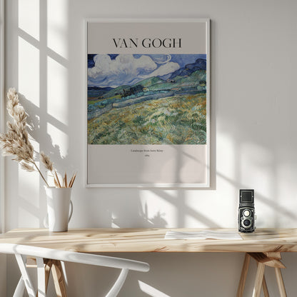 Landscape From Saint Rémy (1889) - Poster / Art Print - interiör