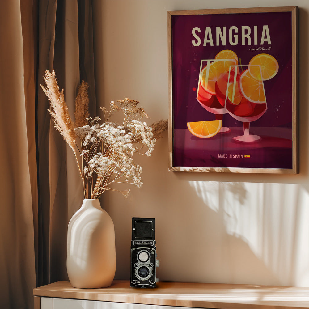Sangria Cocktail - Poster / Art Print - interiör
