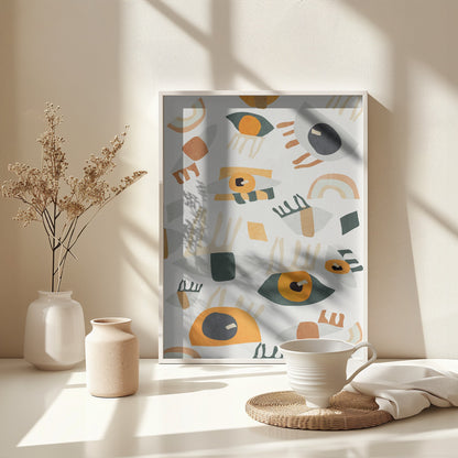 Abstract Art Eyes - Poster / Art Print - interiör