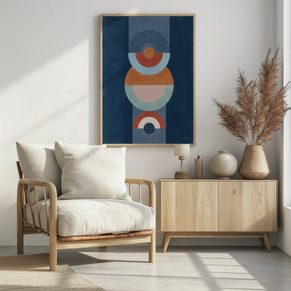 Blue rust - Poster / Art Print - interiör
