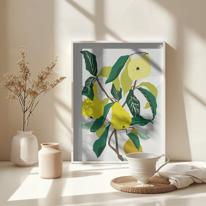 Yellow Pears - Poster / Art Print - interiör