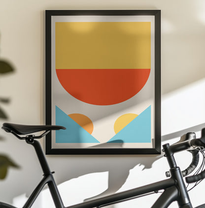 Bright Minimal Shapes Series #1 - Poster / Art Print - interiör