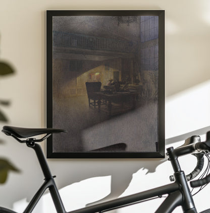 At the Piano - Poster / Art Print - interiör