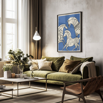 Abstract Zebras - Poster / Art Print - interiör