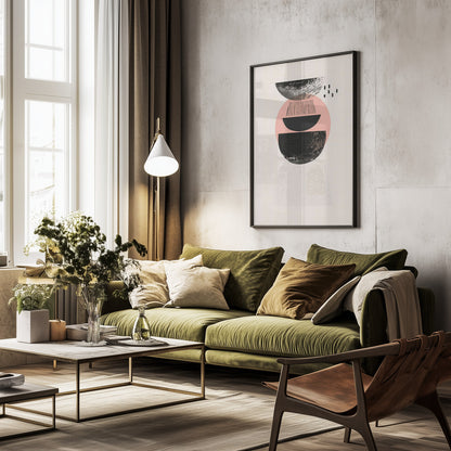 Abstract Minimalist Shapes No 8 - Poster / Art Print - interiör