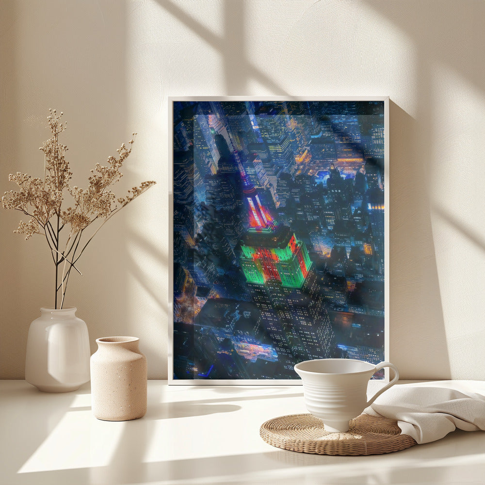 Flying NYC - Poster / Art Print - interiör