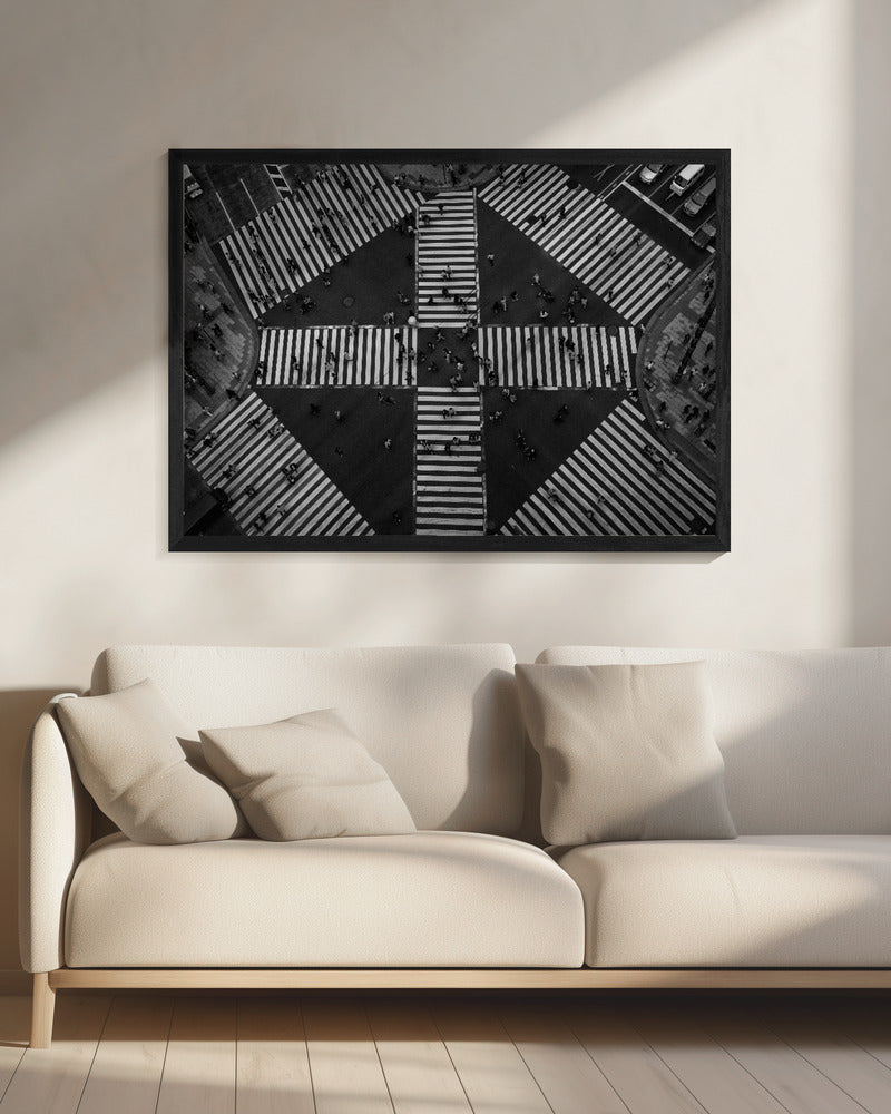 People crossing - Poster / Art Print - interiör