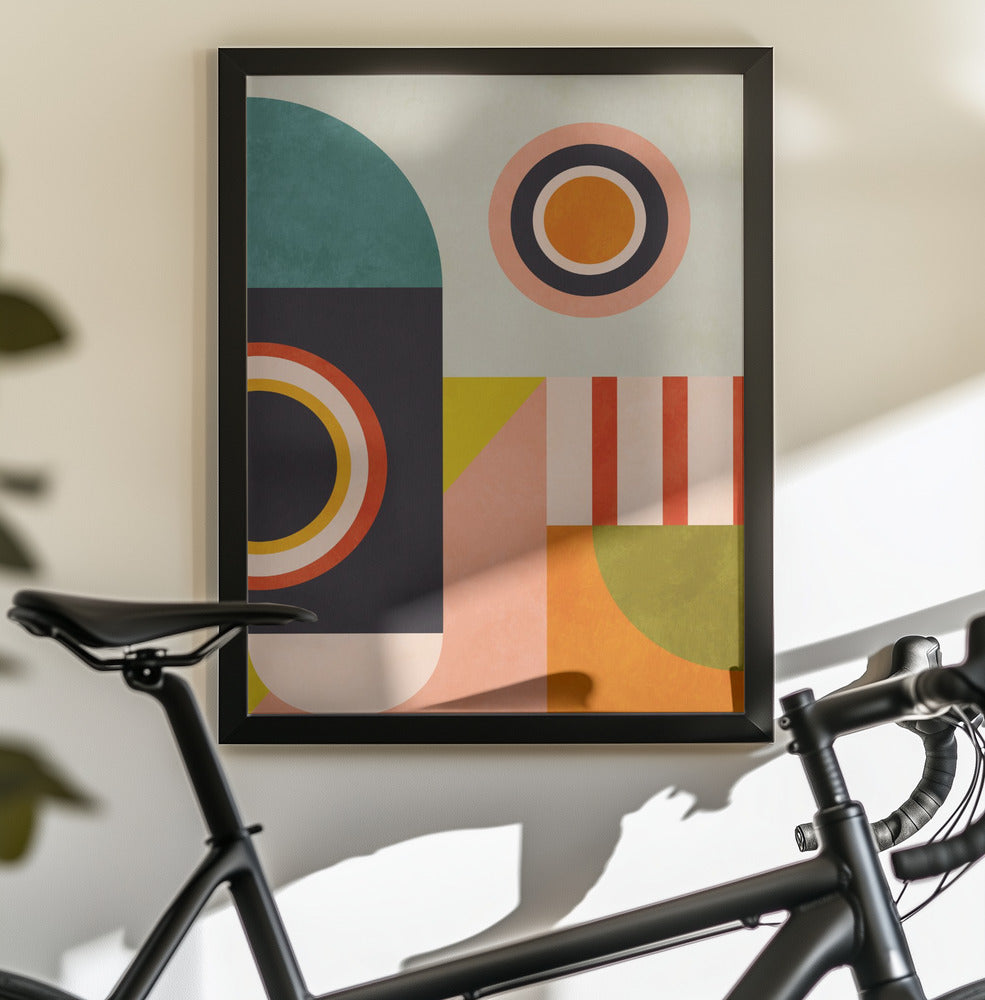 Playing Around Shapes 2 - Poster / Art Print - interiör