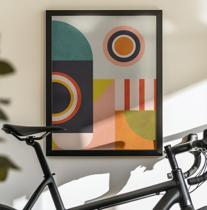 Playing Around Shapes 2 - Poster / Art Print - interiör