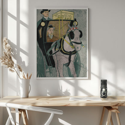 Man In Carriage (1896) - Poster / Art Print - interiör