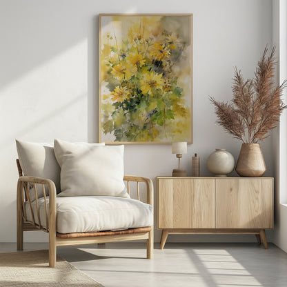 Summer Flowers No 3 - Poster / Art Print - interiör