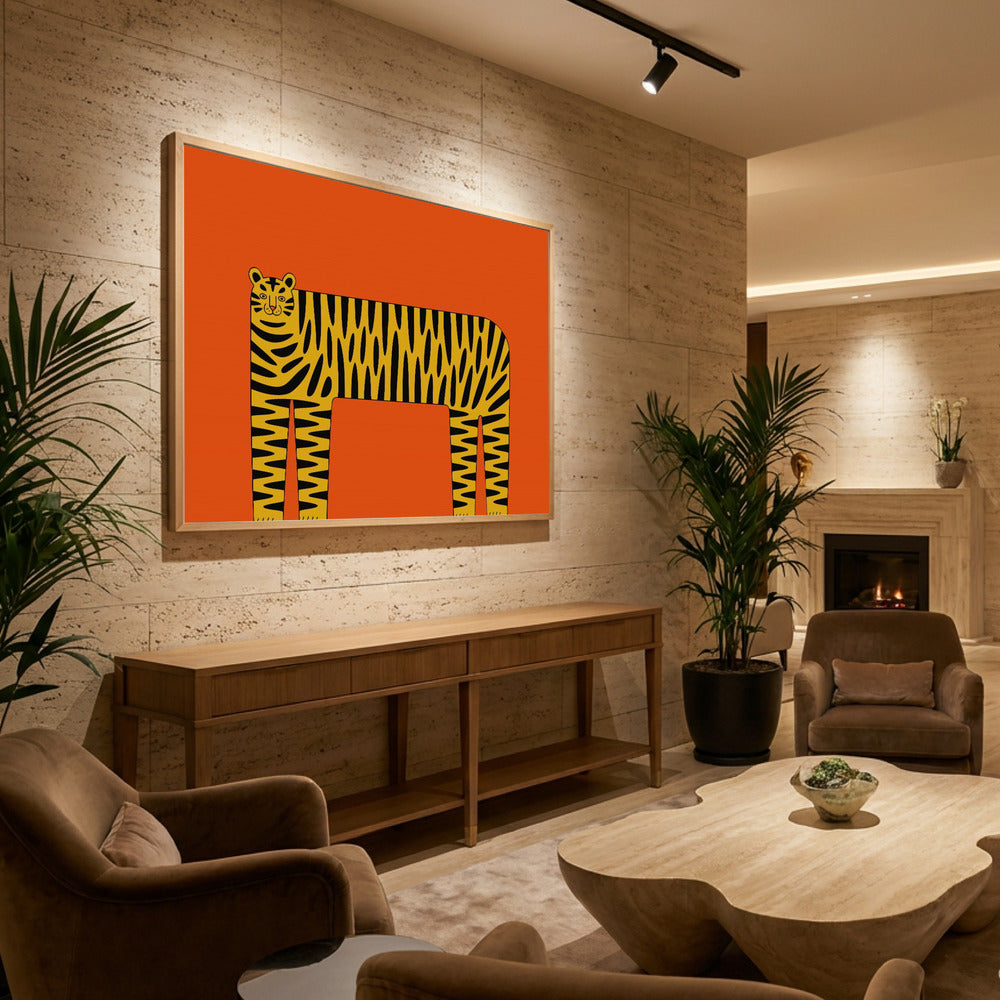 The Abstract Tiger - Poster / Art Print - interiör