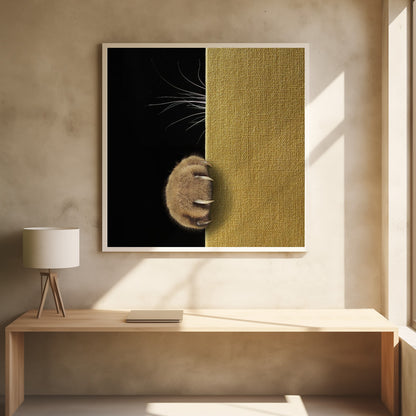 Shy cat ... - Poster / Art Print - interiör
