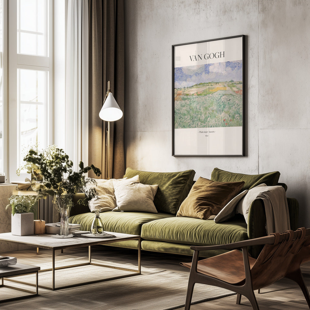 Plain Near Auvers - Poster / Art Print - interiör
