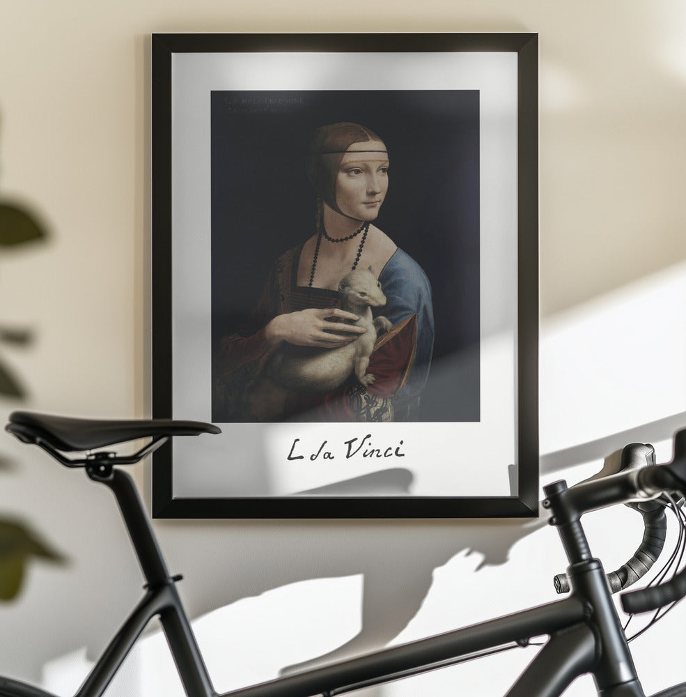 Lady With an Ermine (ca. 1490) - Poster / Art Print - interiör