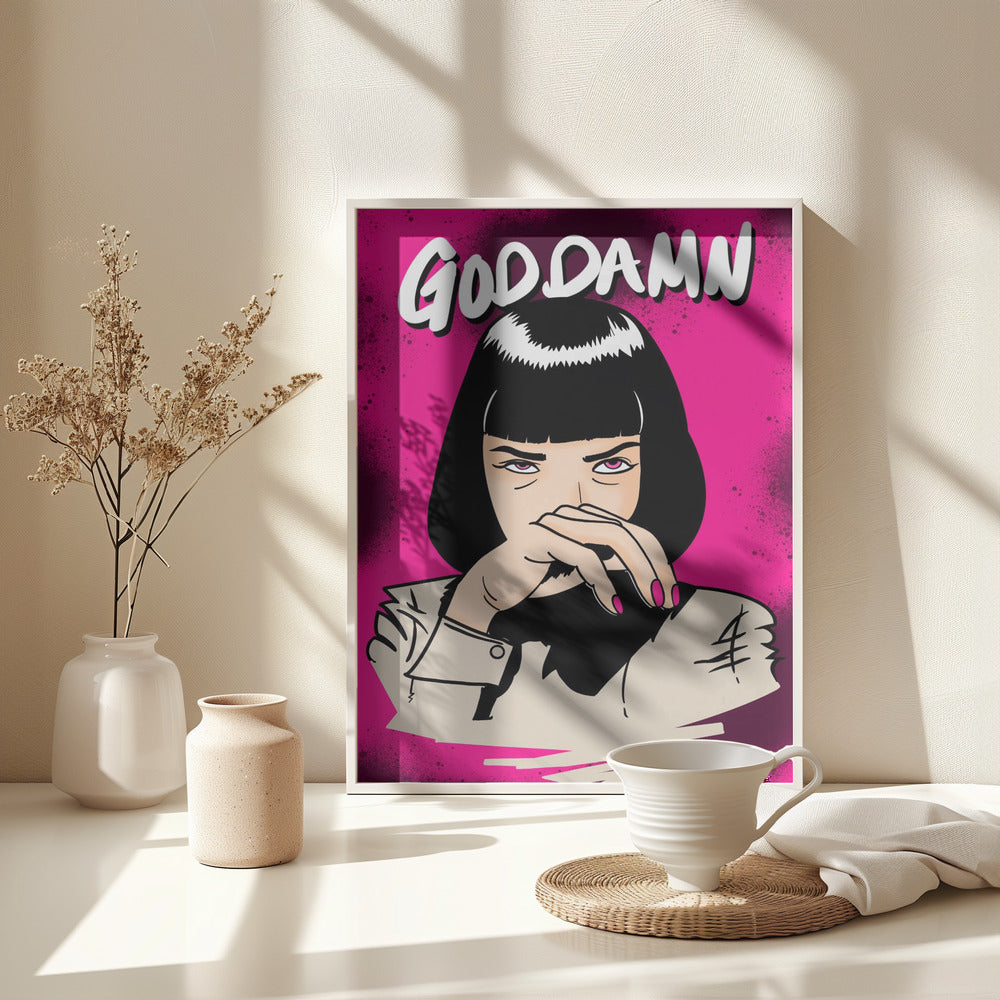 GODDAMN! - Poster / Art Print - interiör