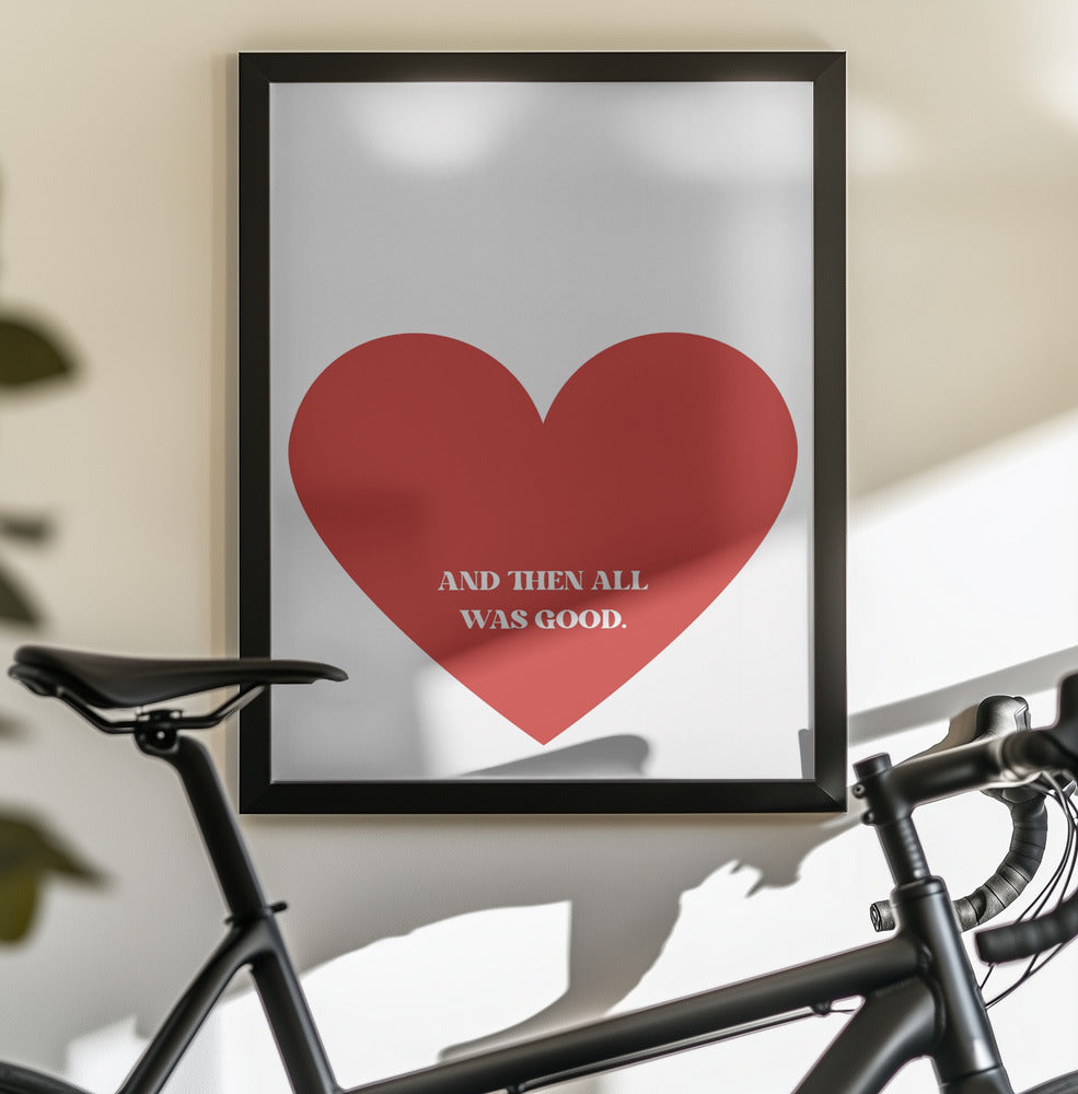 All Good - Poster / Art Print - interiör