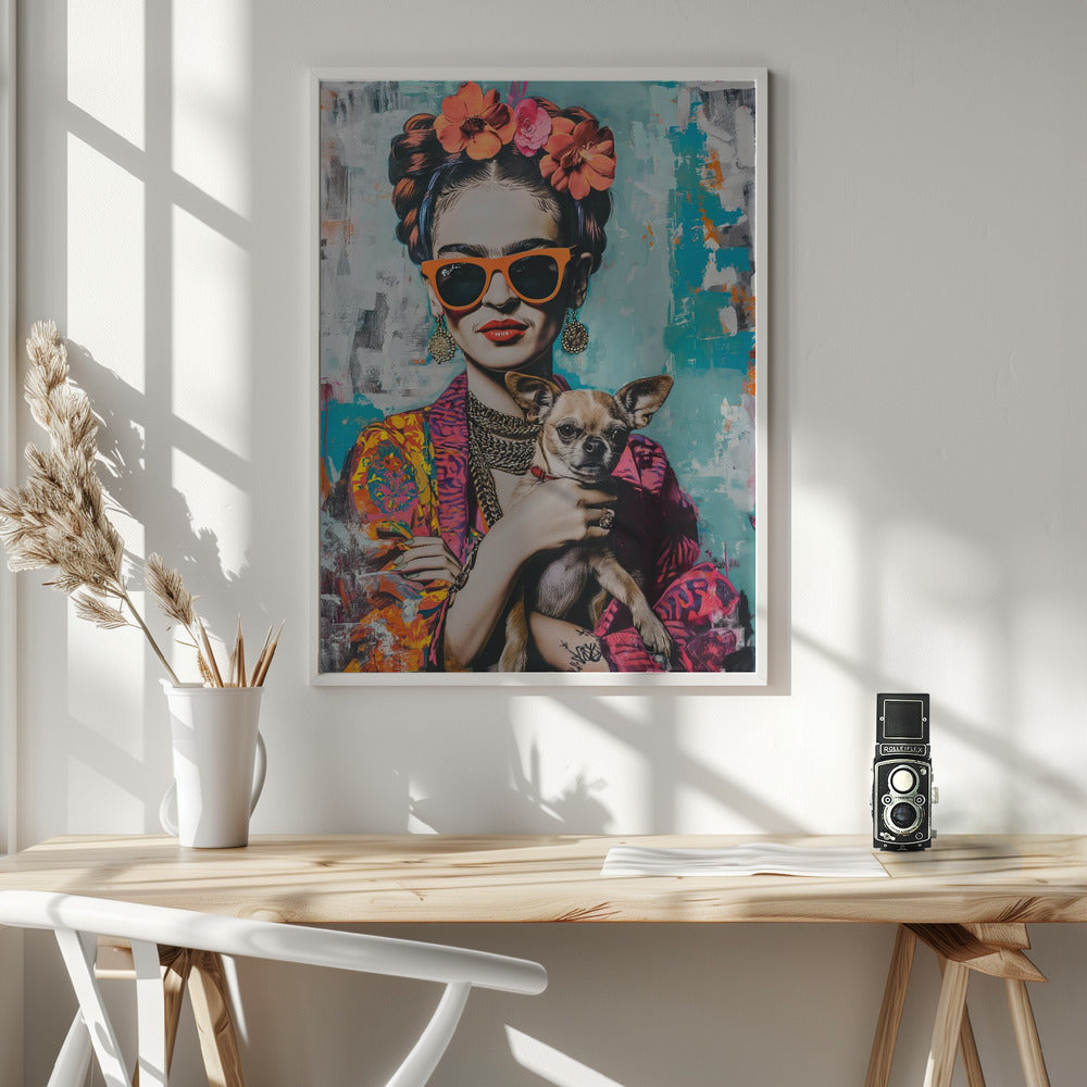 Frida Chihuahua - Poster / Art Print - interiör