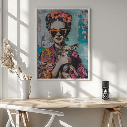 Frida Chihuahua - Poster / Art Print - interiör