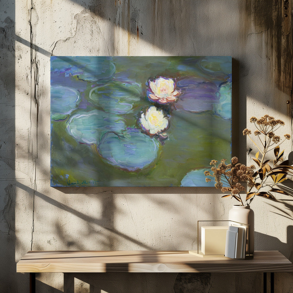 Nympheas (1897–1898) By Claude Monet. - Poster / Art Print - interiör