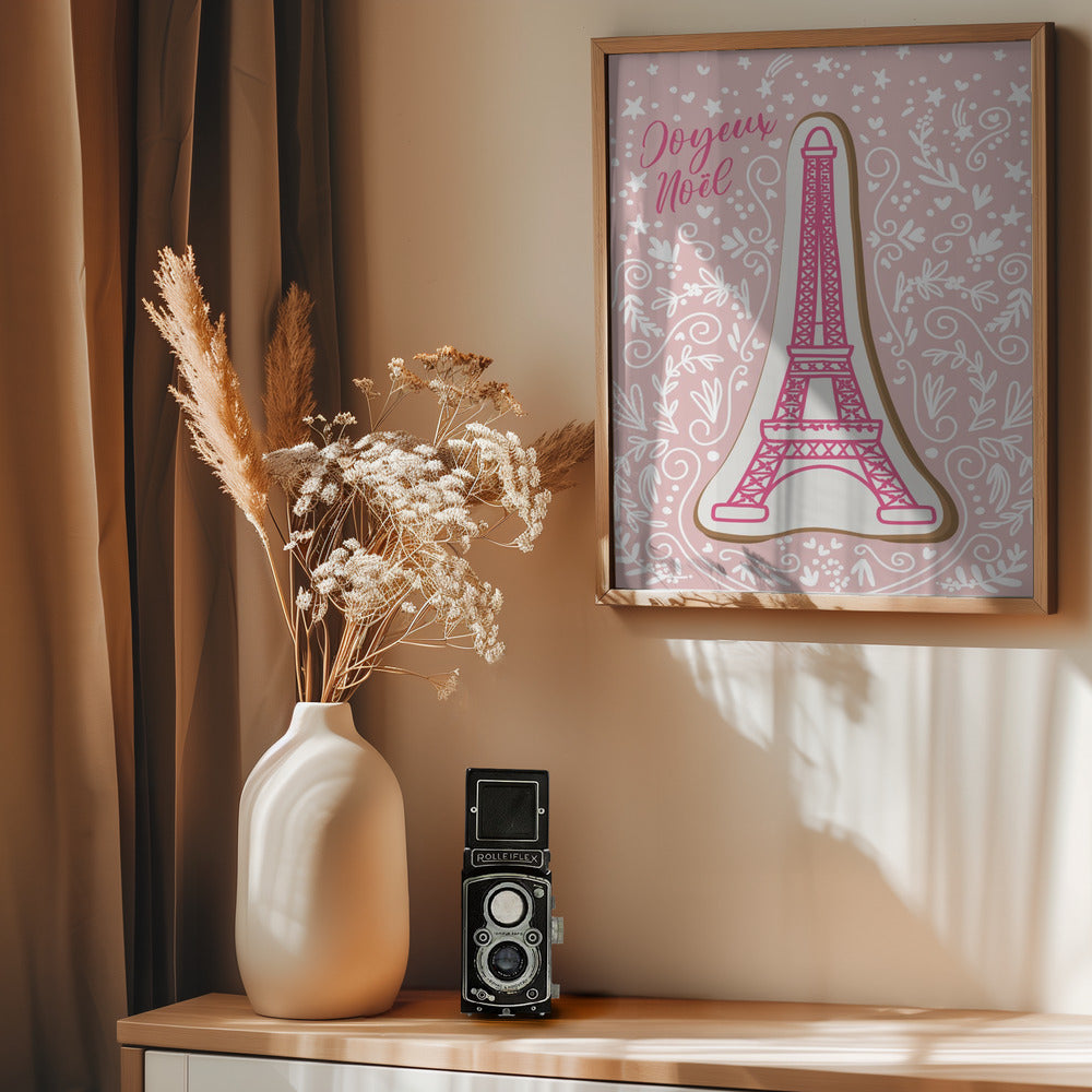 Eiffel tower iced gingerbread cookie - Poster / Art Print - interiör
