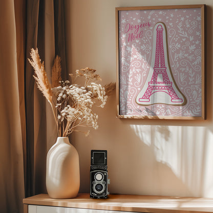 Eiffel tower iced gingerbread cookie - Poster / Art Print - interiör