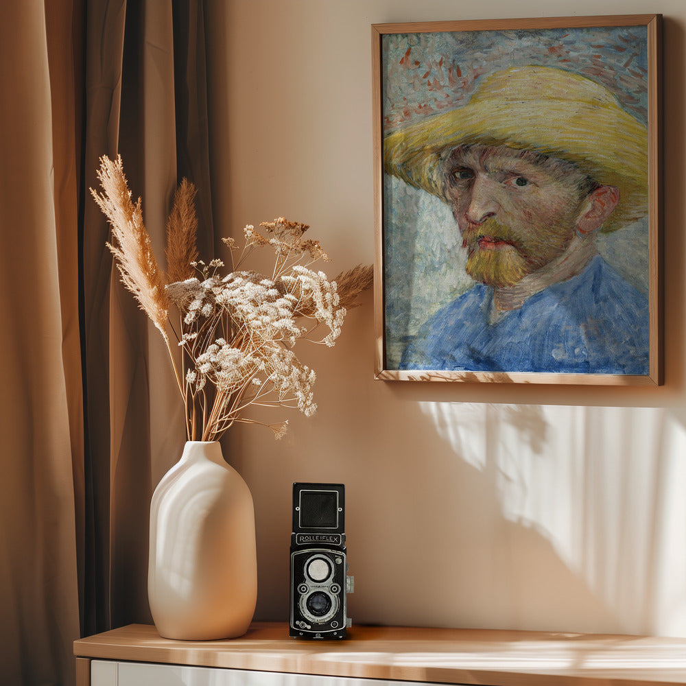 Vincent Van Gogh's Self Portrait (1887) - Poster / Art Print - interiör