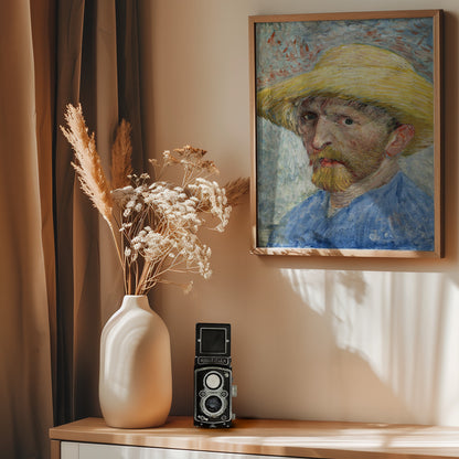 Vincent Van Gogh's Self Portrait (1887) - Poster / Art Print - interiör