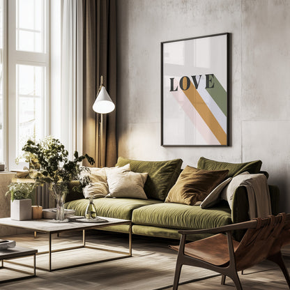 Love - Poster / Art Print - interiör