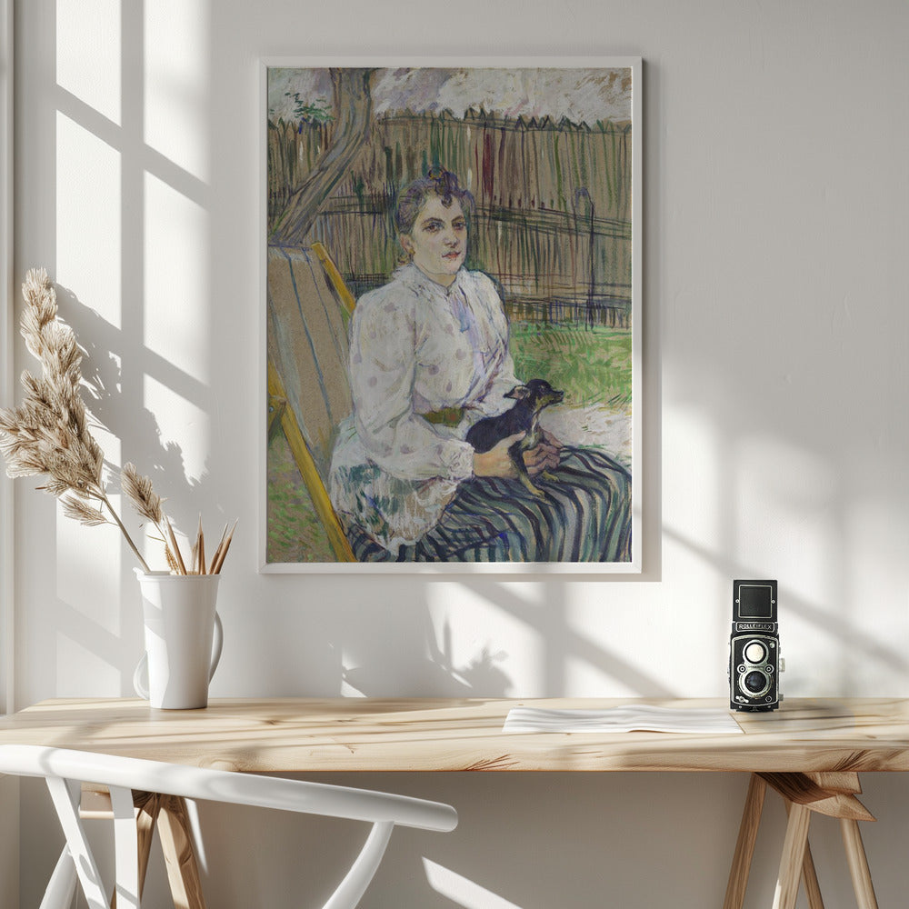 Lady With a Dog (1891) - Poster / Art Print - interiör