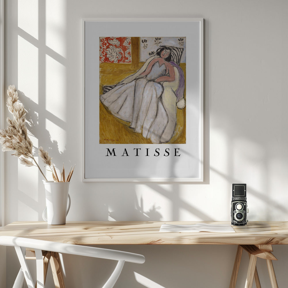 Jeune Femme à La Pelisse Blanche - Poster / Art Print - interiör