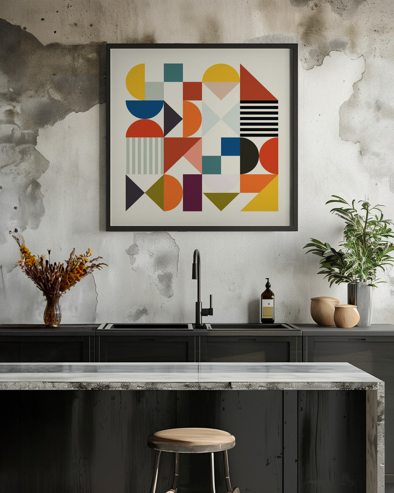 Shapes Minimal - Poster / Art Print - interiör