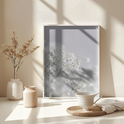 White Breath Flowers - Poster / Art Print - interiör