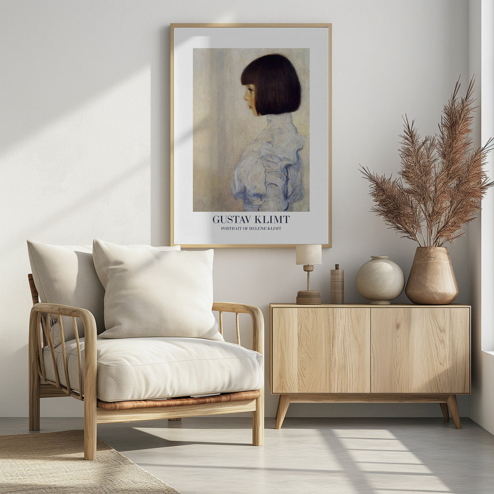 Portrait of Helene Klimt (1898) Poster - Poster / Art Print - interiör