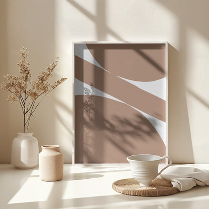 Abstract Mocha - Poster / Art Print - interiör