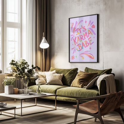 Karma Babe - Poster / Art Print - interiör