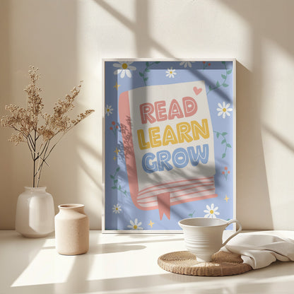 Read Learn Grow 4 - Poster / Art Print - interiör