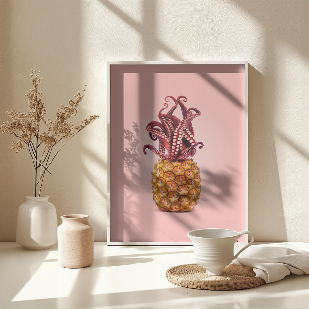 Octopus Pineapple - Poster / Art Print - interiör