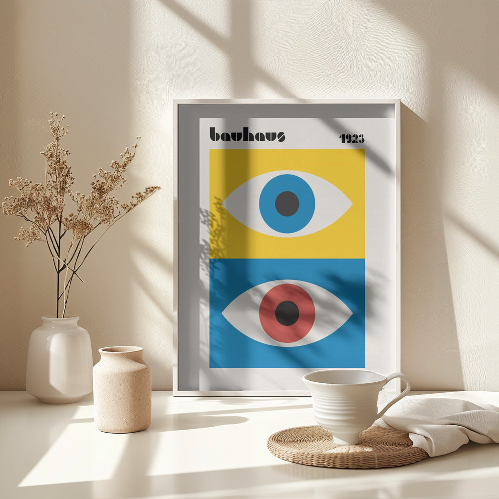 Bauhaus Eyes Abstract - Poster / Art Print - interiör