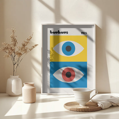 Bauhaus Eyes Abstract - Poster / Art Print - interiör